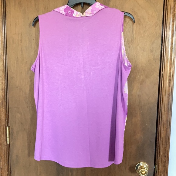 Relisted Architect retro floral print on front w pockets sleeveless 2X - Picture 14 of 17